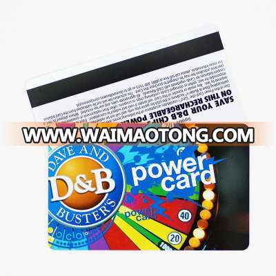 High quality cr80 magnetic stripe plastic pvc business card